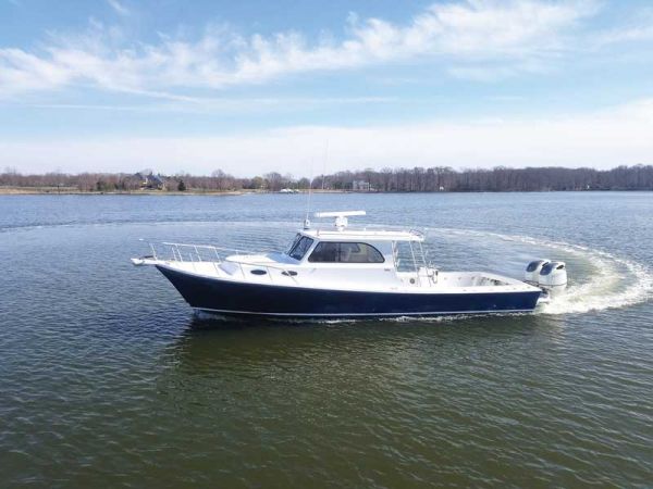 A Judge Yachts Chesapeake 36 on the Choptank River near Denton, MD.