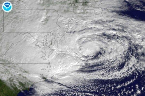 Hurricane Sandy approaches the East Coast Oct. 29, 2012. Photo courtesy of NOAA.