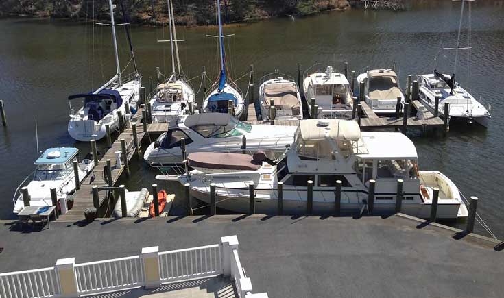 Arial View of Spa Creek Marina