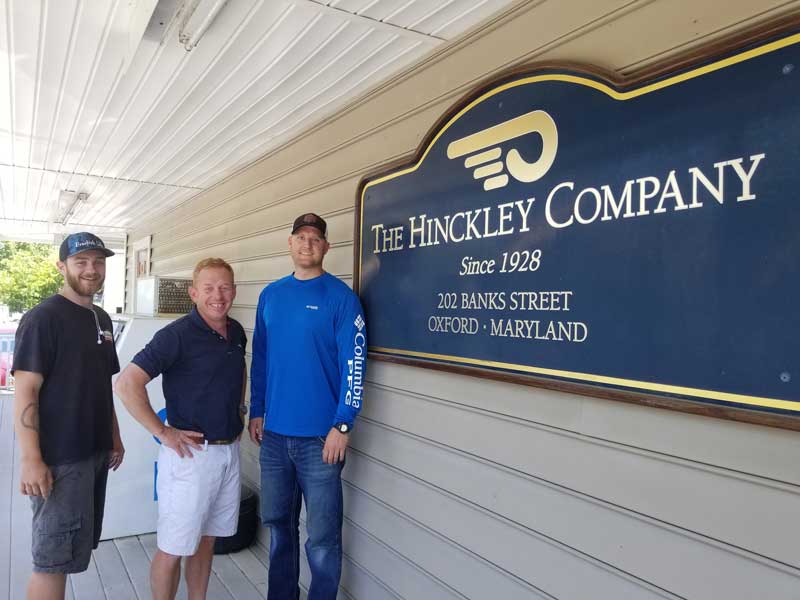 (L to R): Cain Knopp, Hinckley's Eliott Anferson, and Shane Laureska. Courtesy MTAM