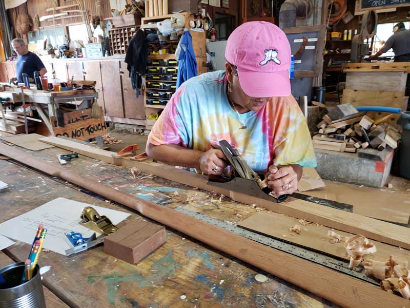 Looking for something hands-on? The boatshop is always abuzz with Shipyard Program action at the Chesapeake Bay Maritime Museum. Photo courtesy of CBMM