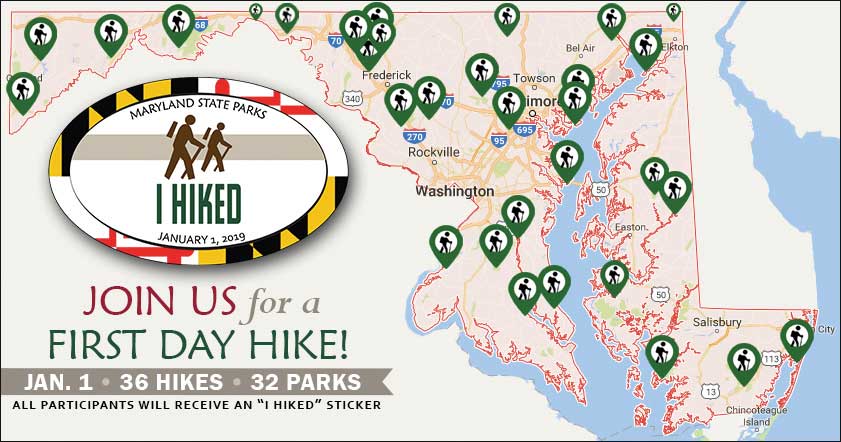 Kick off the New Year with a First Day Hike! Courtesy MD DNR