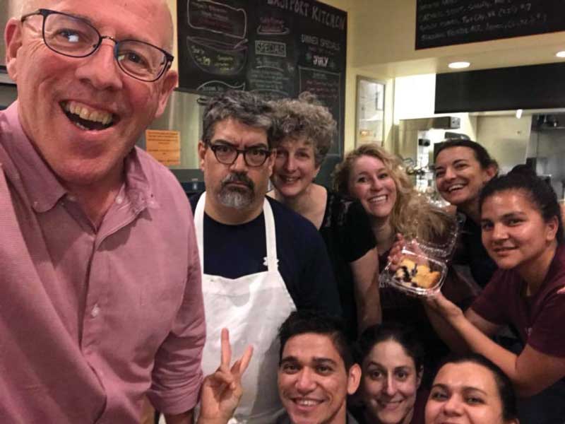 Tony, Chris, Celia, and crew at the Eastport Kitchen. They're sailors, of course. Photo Eastport Kitchen Facebook page