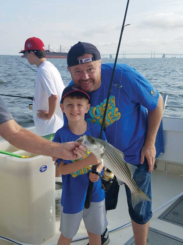 Liam and James were able to take a charter fishing trip on Southern Belle Charters. Photos courtesy Casey Cares