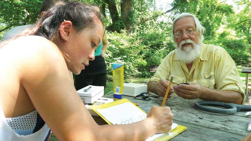 Documenting the Freswater Mussel Project. Courtesy Maryland DNR