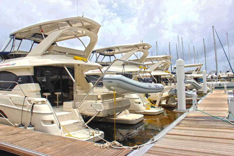The Marine Max Vacations base in Nanny Cay, Tortola.
