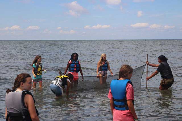 Chesapeake Bay kids' camps promote teamwork and exploration. Courtesy Camp Silver Beach