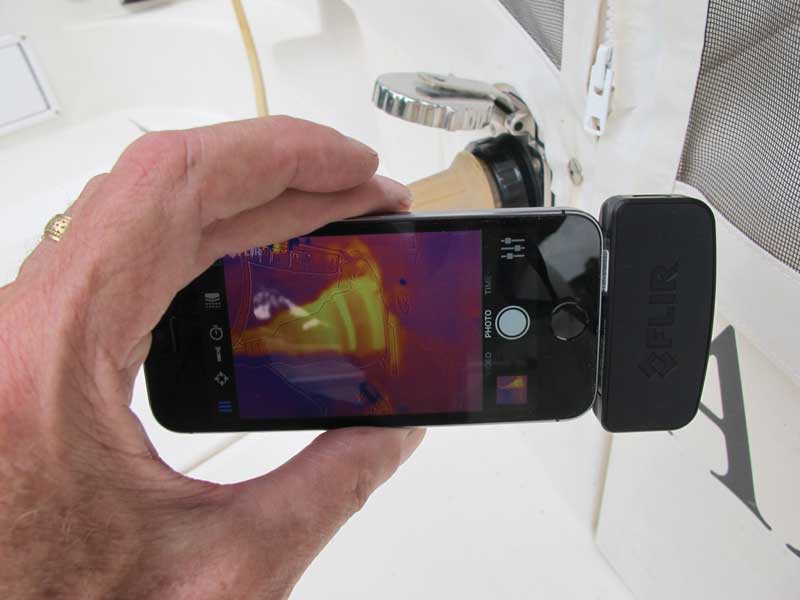 A thermal imaging attachment for a smart phone.