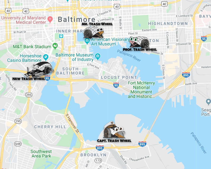 Baltimore's fourth trash wheel