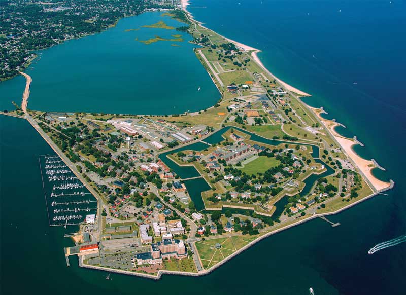 Fort Monroe National Monument encompasses nearly 600 acres. Courtesy NPS