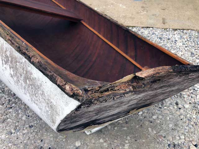 cold molded rowing dinghy