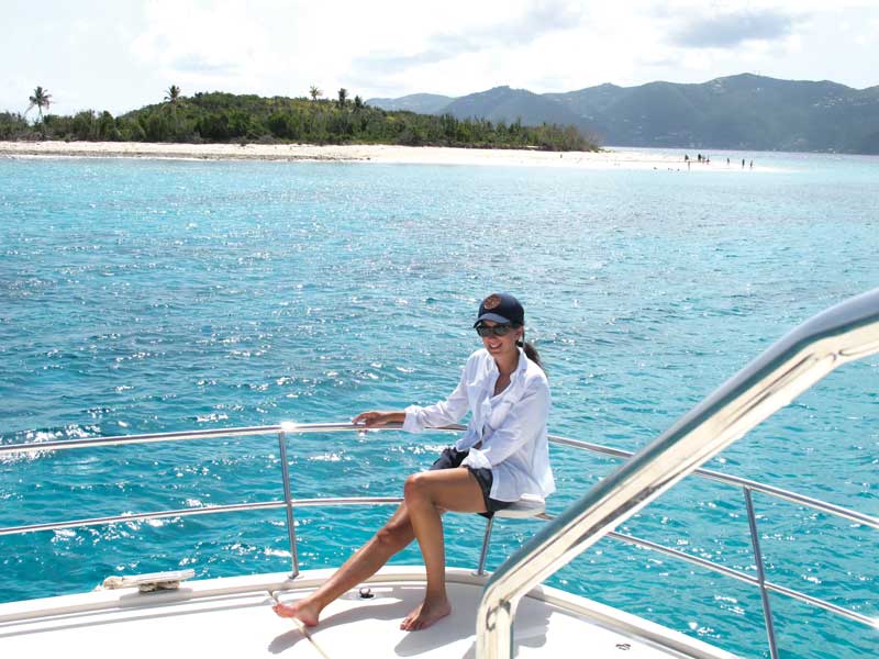 The author at Sandy Cay.