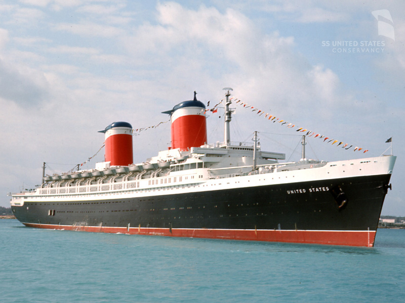 The SS United States was fondly known as "America's Flagship." Courtesy the SS United States Conservancy