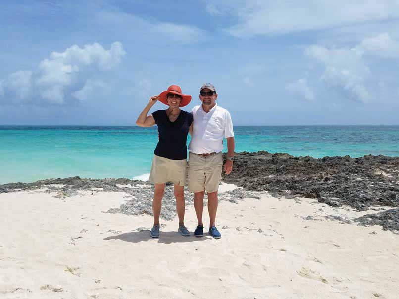 The couple dreamed of cruising to the Bahamas.