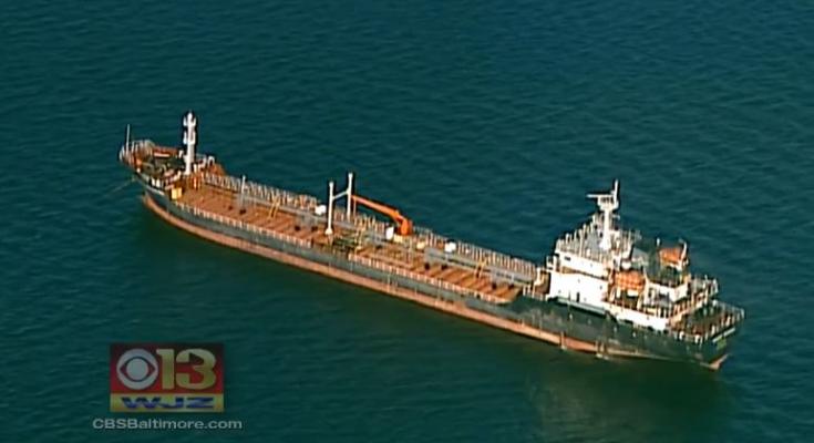 Disabled Greek Ship