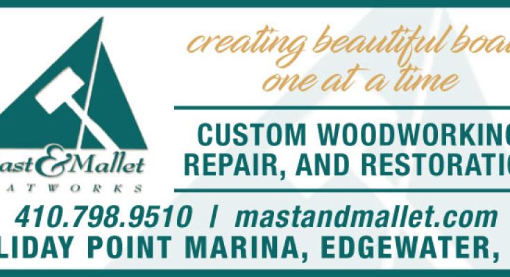 Mast and Mallet Boatworks in Edgewater, MD specializes with custom woodworking, repair, and restoration.