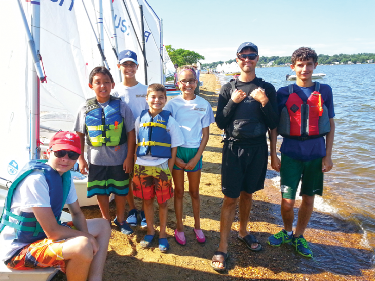 Maryland YC campers prepare to get out on the water. Photo by Carl Treff