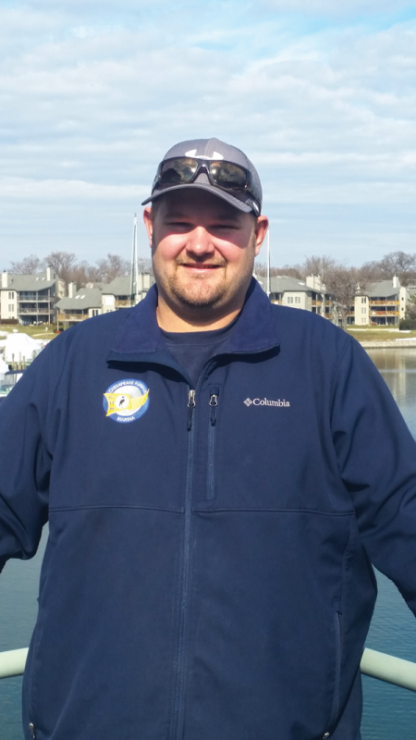 J.D. Olienyk of Chesapeake Harbour Marina finds himself talking to boats in the off season and looks forward to seeing more people in spring.