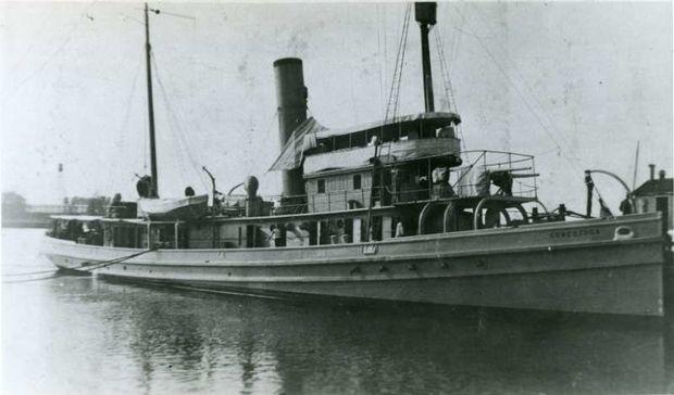 USS Conestoga (at age 54), the last known broadside photograph taken likely during WWI when the tugboat was equipped with a 3-inch 50 caliber naval gun and two machine guns. Photo courtesy of U.S. Naval History and Heritage Command NH 71299 USS Conestoga (at age 54), the last known broadside photograph taken likely during WWI when the tugboat was equipped with a 3-inch 50 caliber naval gun and two machine guns. Photo courtesy of U.S. Naval History and Heritage Command NH 71299