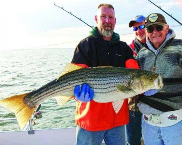 Photo courtesy of Capt. Billy Gee (left) of Ebb Tide Charters