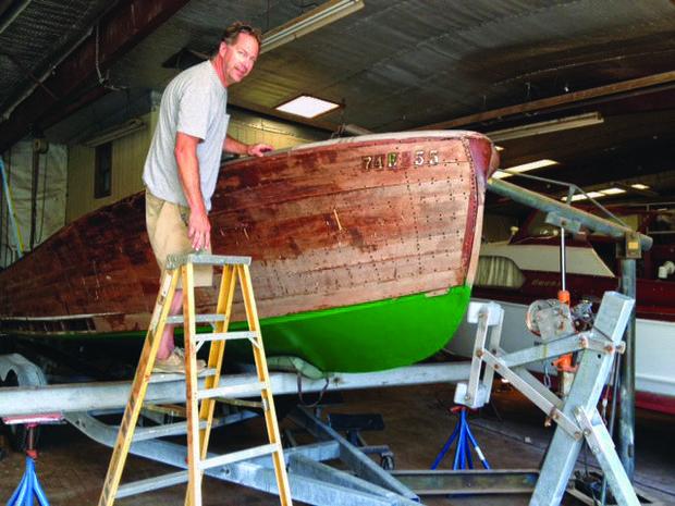 George Hazzard at Wooden Boat Restoration.