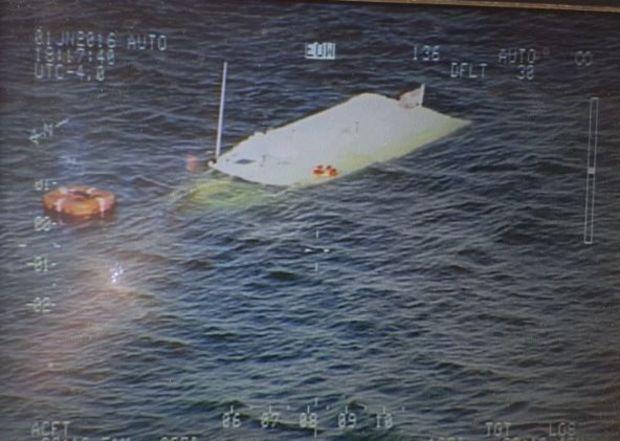 Image of the sunken CBF vessel posted to the MD NRP Twitter page. Image of the sunken CBF vessel posted to the MD NRP Twitter page.