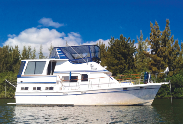 The Bartletts' 40-foot trawler B-Attitude rushed back home to Annapolis for Easter; next time, they'll take their time.