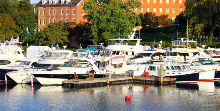 Brokerage Cove at the U.S. Powerboat Show in Annapolis. Brokerage Cove at the U.S. Powerboat Show in Annapolis.
