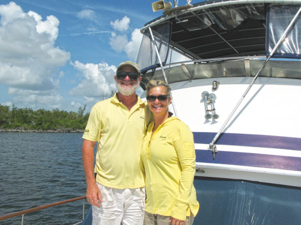 Chris and Alyse Caldwell at home.