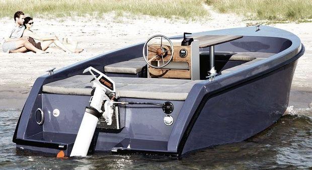 The Danish boat builder RAND Boats is introducing a line of boats manufactured from recycled materials and powered by Torqeedo electric outboards.