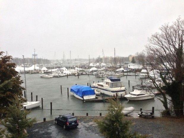 Barely a flake flew at the PropTalk lair today. Photo by Gary Reich