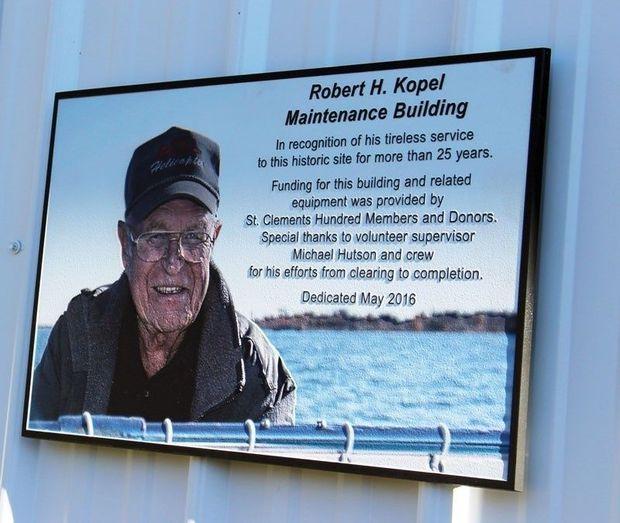 The maintenance building was dedicated to Robert in May, 2016.