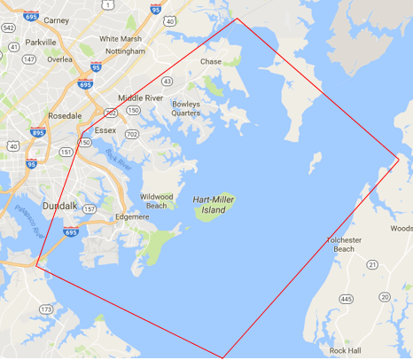 Primary coverage area for MET21.