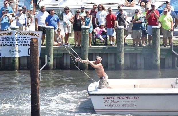A watermen's "rodeo" docking competition is part of the celebration. Photos courtesy of CBMM A watermen's "rodeo" docking competition is part of the celebration. Photos courtesy of CBMM