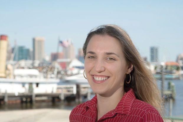 Baltimore Harbor waterkeeper, Anglea Haren. Photo by Damon Meledones