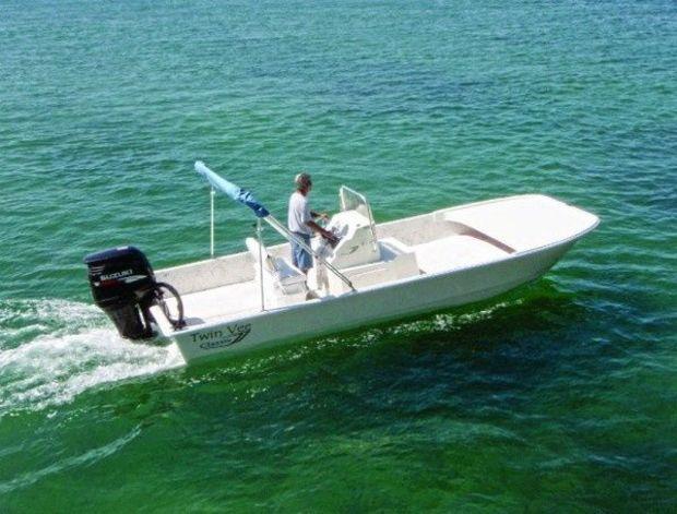 Twin outlet vee boats
