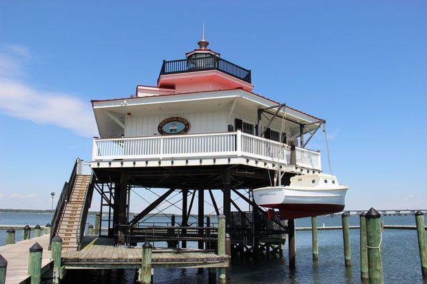 Choptank River Lighthouse replica in Cambridge, MD. Choptank River Lighthouse replica in Cambridge, MD.