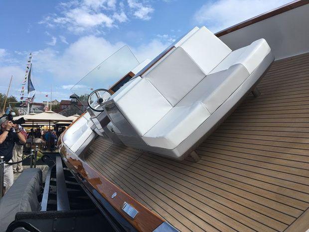 The Dasher debuted today, September 14, at the Newport International Boat Show.