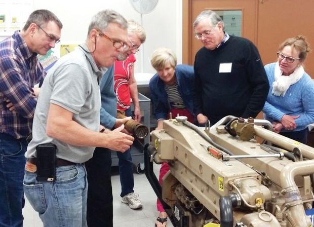 The TrawlerFest diesel engine seminar has a hands-on approach.