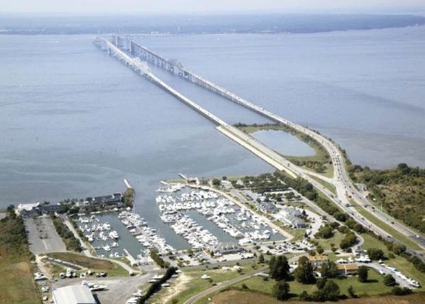 The Bay Bridge Marina is on Kent Island on the eastern side of the Chesapeake Bay Bridge. The Bay Bridge Marina is on Kent Island on the eastern side of the Chesapeake Bay Bridge.