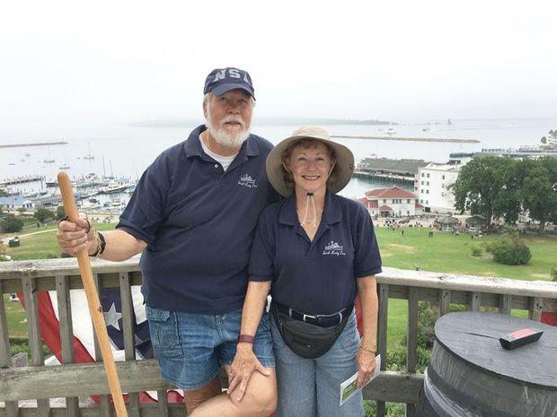 Overlooking Mackinac Island Marina.