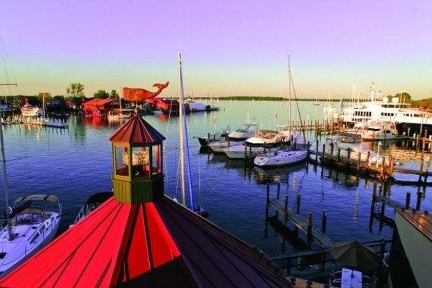 St. Michaels' scenic harbor. Photo courtesy of town of St. Michaels St. Michaels' scenic harbor. Photo courtesy of town of St. Michaels