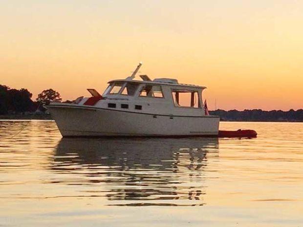 Mary Jo on the Little Wicomico.