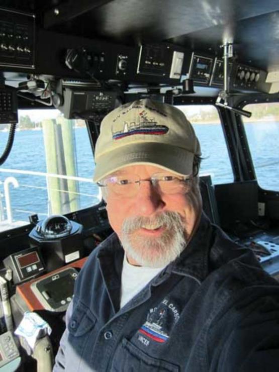 Hulme serves as captain of the Rachel Carson, the UMCES 81-foot research vessel. Hulme serves as captain of the Rachel Carson, the UMCES 81-foot research vessel.