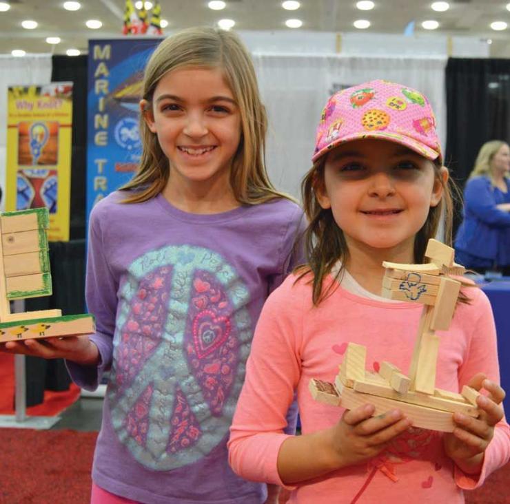Kids activities make for happy families at the show.