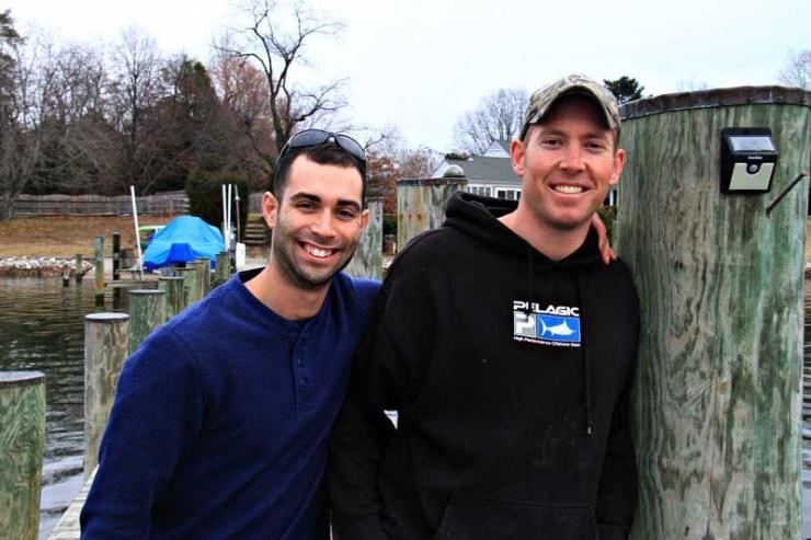 Christian Schou (right) with partner Perry Summers.