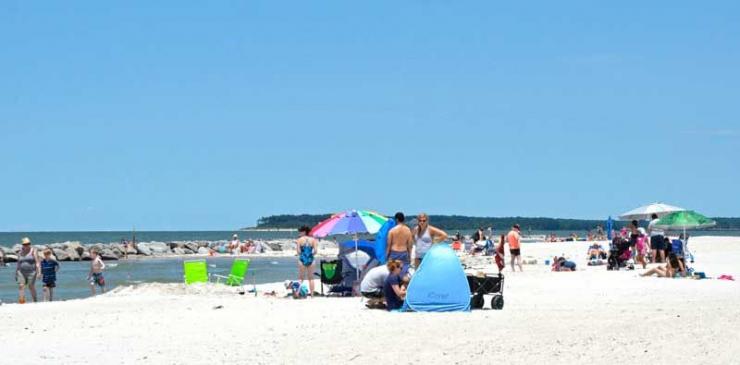 The Cape Charles Beach.