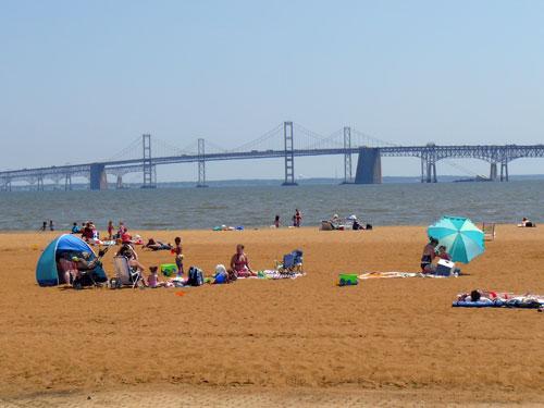 One of the grants will go towards renovating the marina comfort station at Sandy Point State Park. Photo courtesy Maryland Department of the Environment