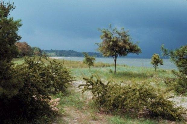 A storm brewing on the lower Patuxent. Photo courtesy of NOAA
