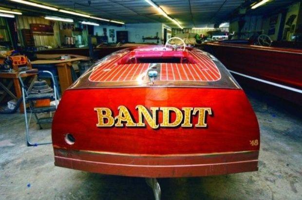 A new transom makes this old Chris shine. Photo by Gary Reich A new transom makes this old Chris shine. Photo by Gary Reich